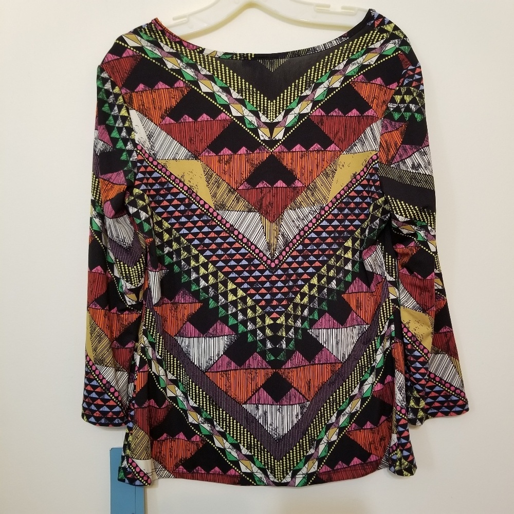 Double Click Multicolored Knit Top - Picture 2 of 4